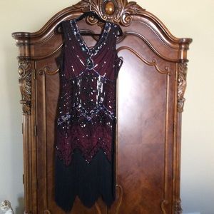 1920’s Inspired Embellished Dress NWT XL